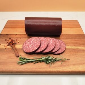 Spicy Summer Sausage 1 lb. Roll Mt. Angel Meat Co.